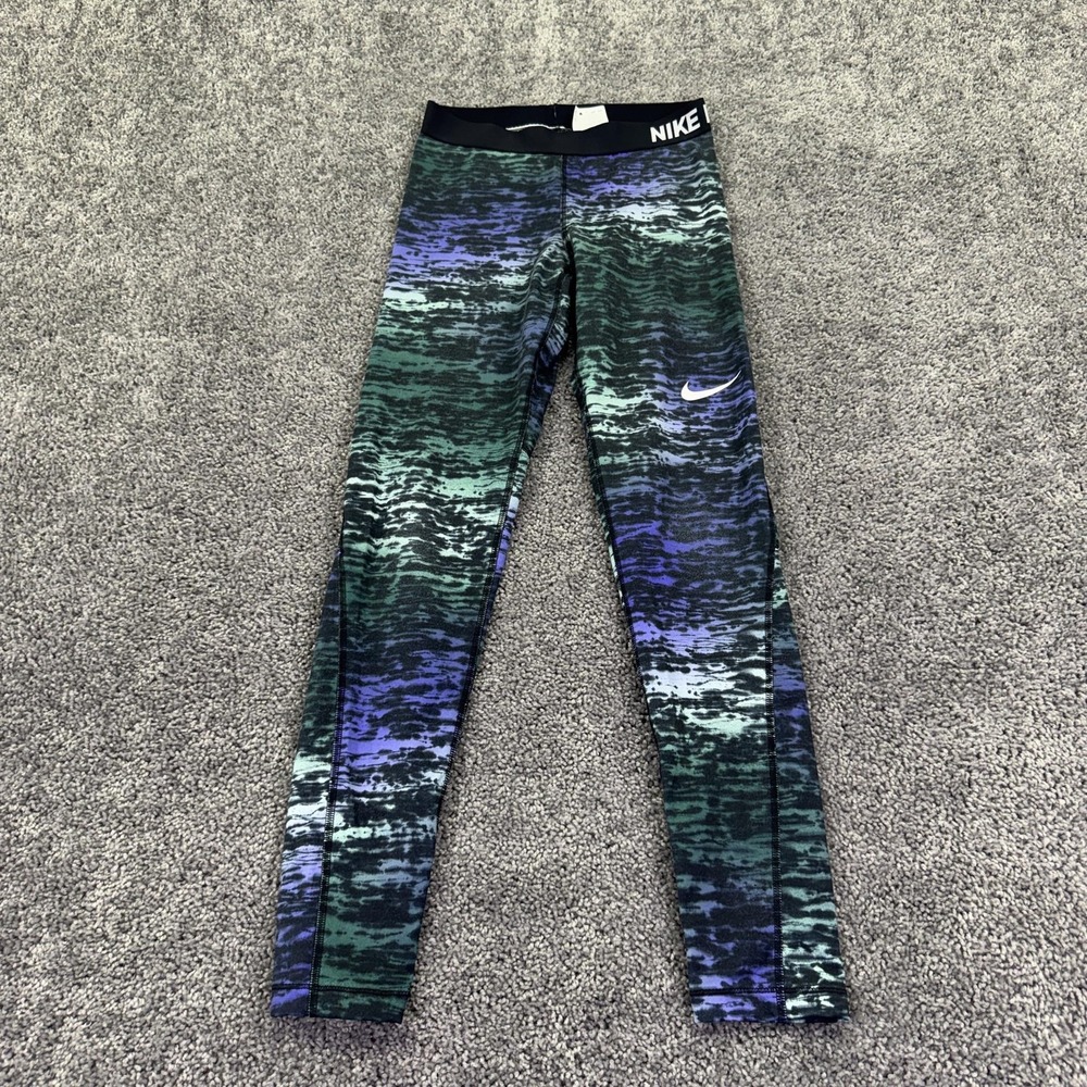 Nike Leggings Womens Medium Multicolor Dri-FIT Pro Compression Leggings Running